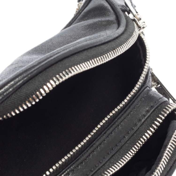 Pre Owned Alexander Wang Black Leather Mini Attica Belt Bag