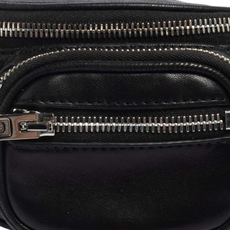 Pre Owned Alexander Wang Black Leather Mini Attica Belt Bag