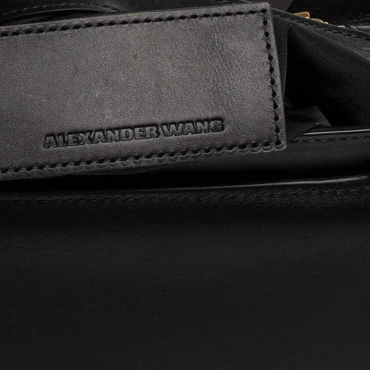 Pre Owned Alexander Wang Black Leather Studded Lia Shoulder Bag