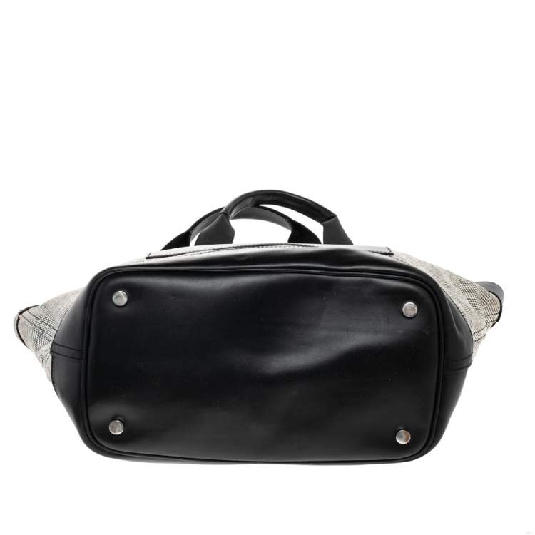 Pre Owned Alexander Wang Grey/Black Canvas and Leather Paneled Tote