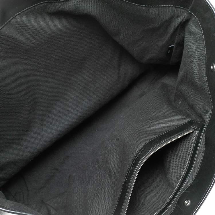Pre Owned Alexander Wang Grey/Black Canvas and Leather Paneled Tote
