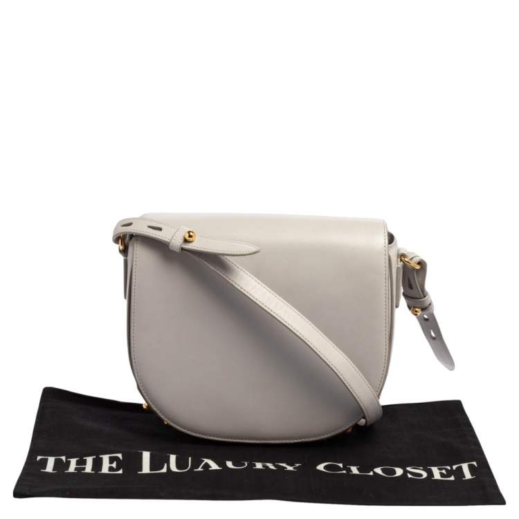 Pre Owned Alexander Wang Grey Leather Studded Lia Shoulder Bag