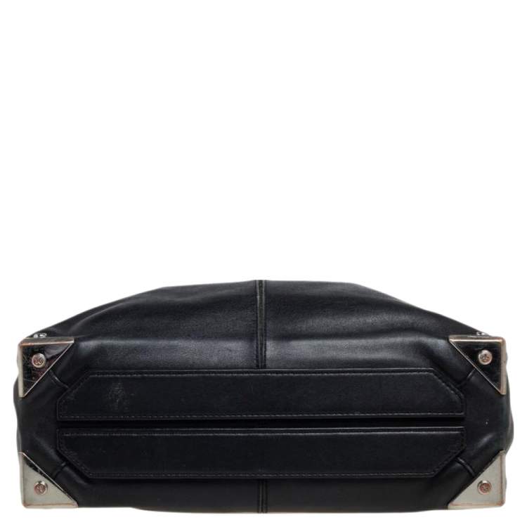 Pre Owned Alexander Wang Black Soft Leather Prisma Tote