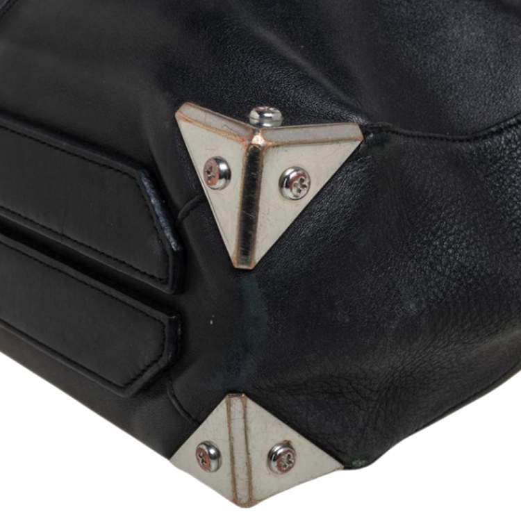 Pre Owned Alexander Wang Black Soft Leather Prisma Tote