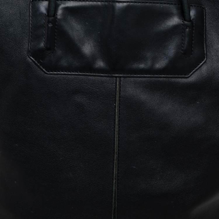 Pre Owned Alexander Wang Black Soft Leather Prisma Tote