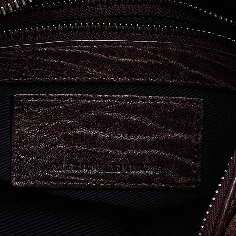 Pre Owned Alexander Wang Burgundy Leather Rocco Satchel
