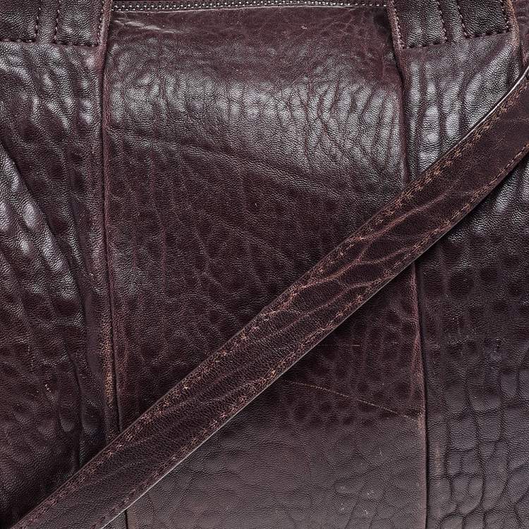 Pre Owned Alexander Wang Burgundy Leather Rocco Satchel