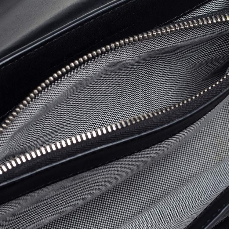 Pre Owned Alexander Wang Black Crinkled Leather Small Prisma Shoulder Bag