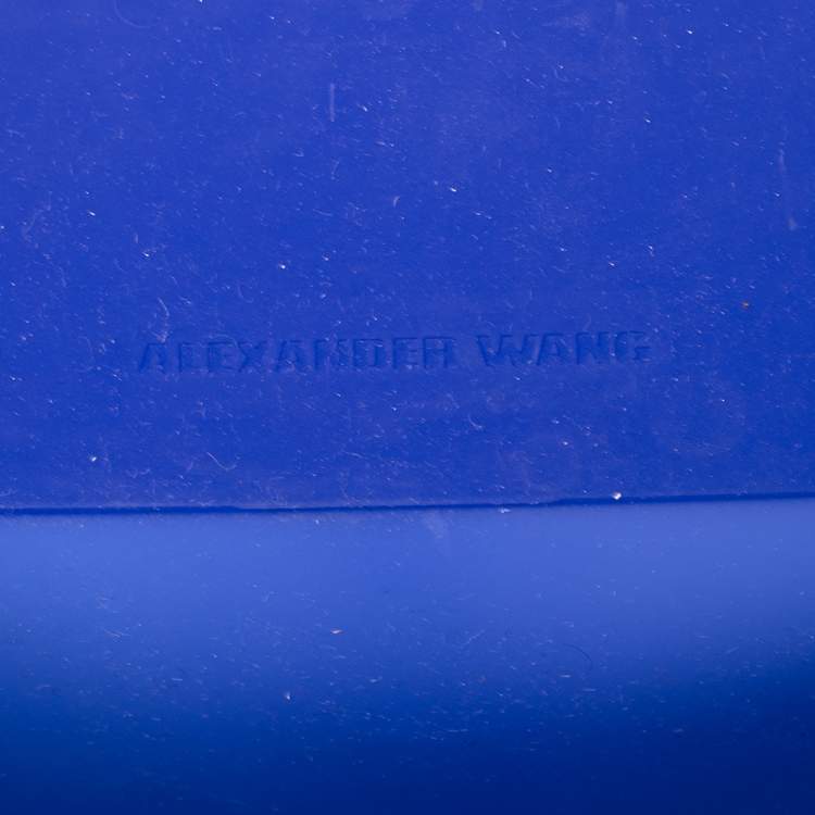 Pre Owned Alexander Wang Blue Rubber Prisma Tote 