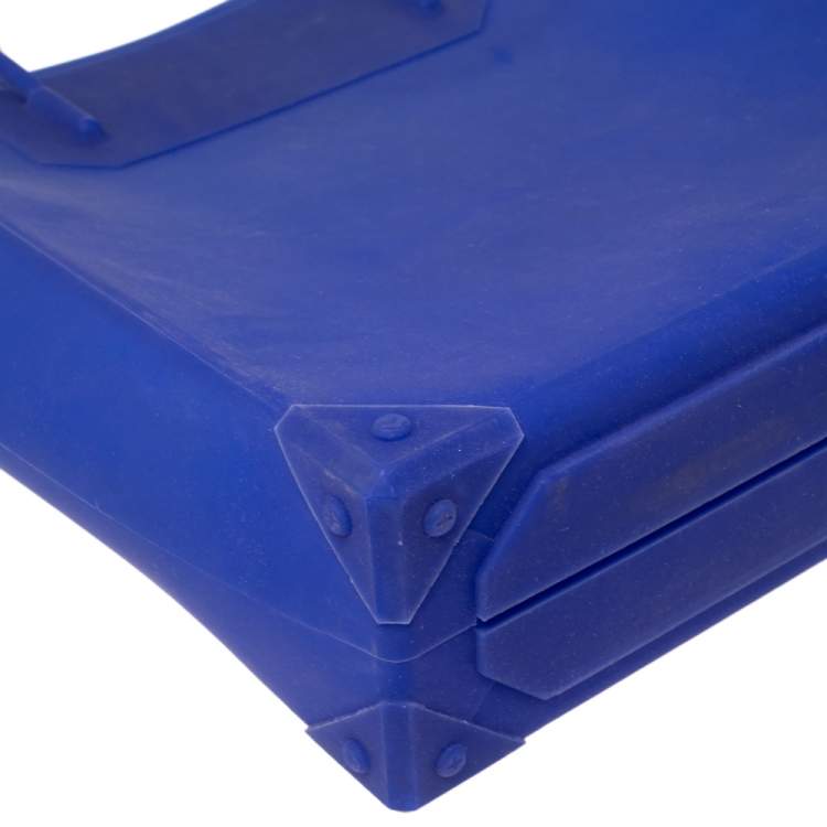Pre Owned Alexander Wang Blue Rubber Prisma Tote 