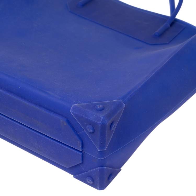 Pre Owned Alexander Wang Blue Rubber Prisma Tote 