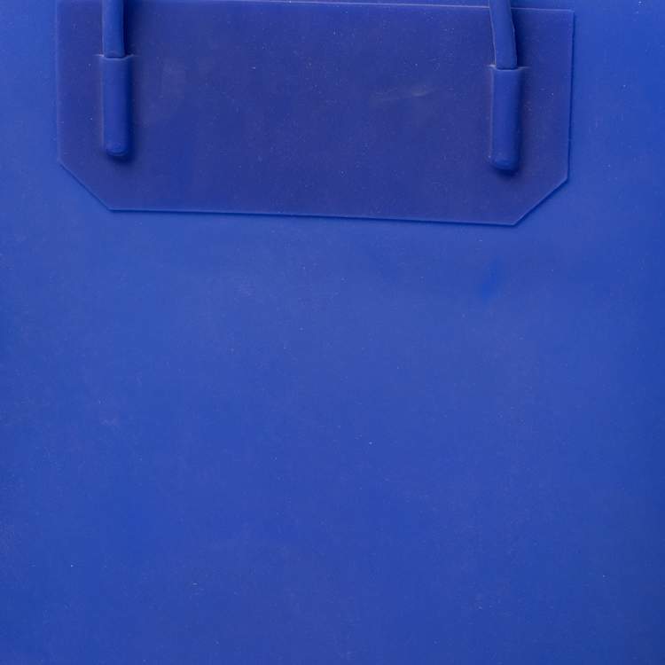 Pre Owned Alexander Wang Blue Rubber Prisma Tote 
