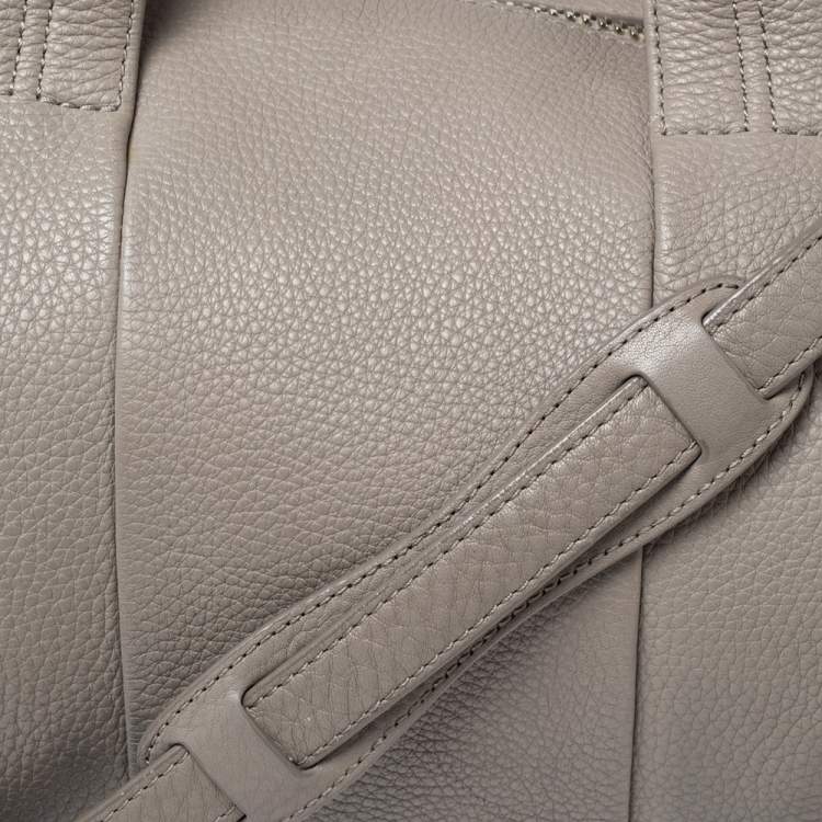 Pre Owned Alexander Wang Grey Pebbled Leather Rocco Duffel Bag
