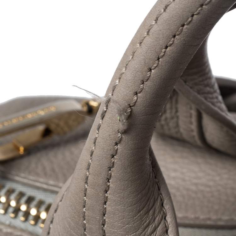 Pre Owned Alexander Wang Grey Pebbled Leather Rocco Duffel Bag