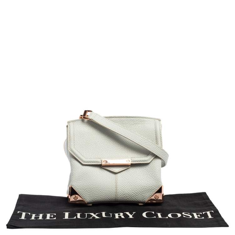 Pre Owned Alexander Wang Pale Blue Leather Small Marion Shoulder Bag