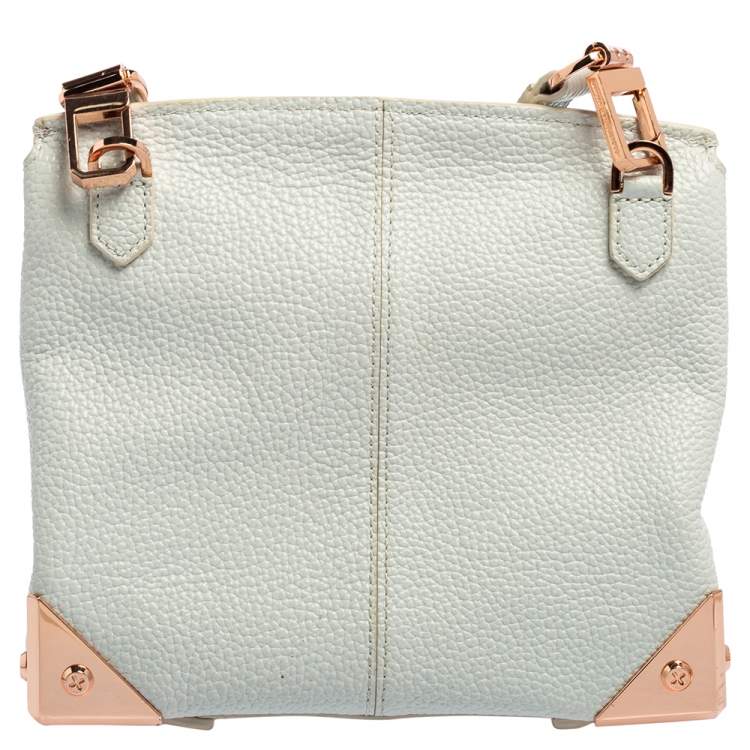 Pre Owned Alexander Wang Pale Blue Leather Small Marion Shoulder Bag