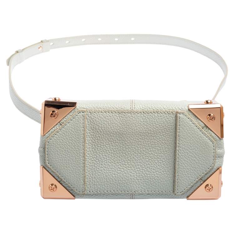 Pre Owned Alexander Wang Pale Blue Leather Small Marion Shoulder Bag