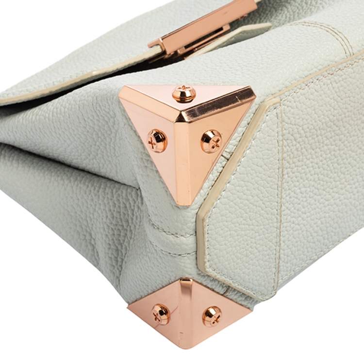 Pre Owned Alexander Wang Pale Blue Leather Small Marion Shoulder Bag