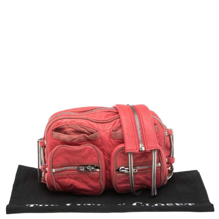 Pre Owned Alexander Wang Coral Pink Leather Brenda Shoulder Bag