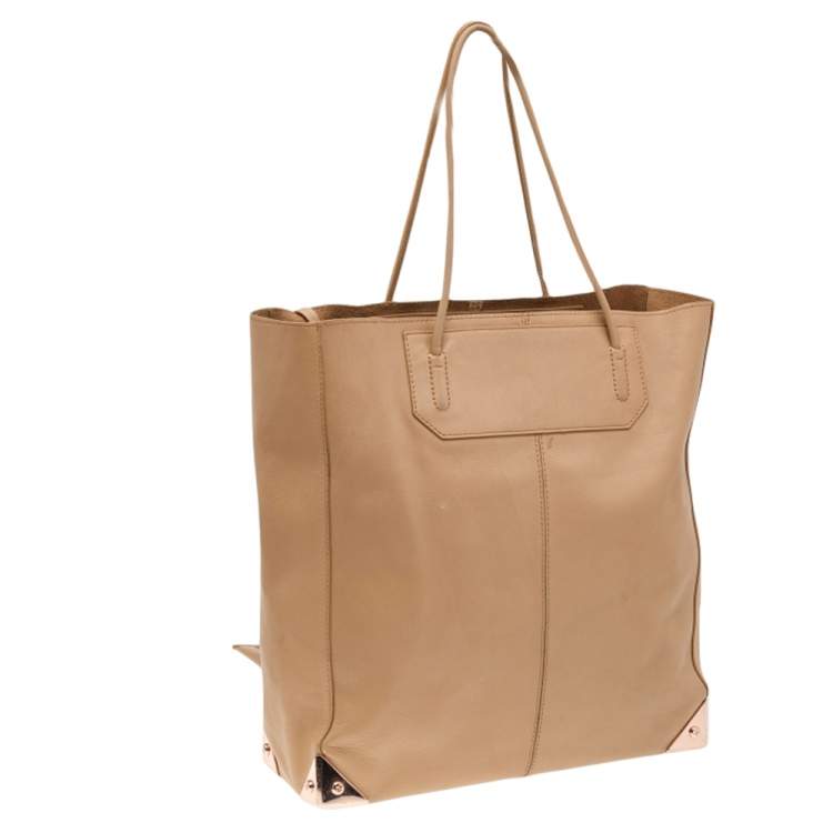 Pre Owned Alexander Wang Beige Leather Prisma Tote