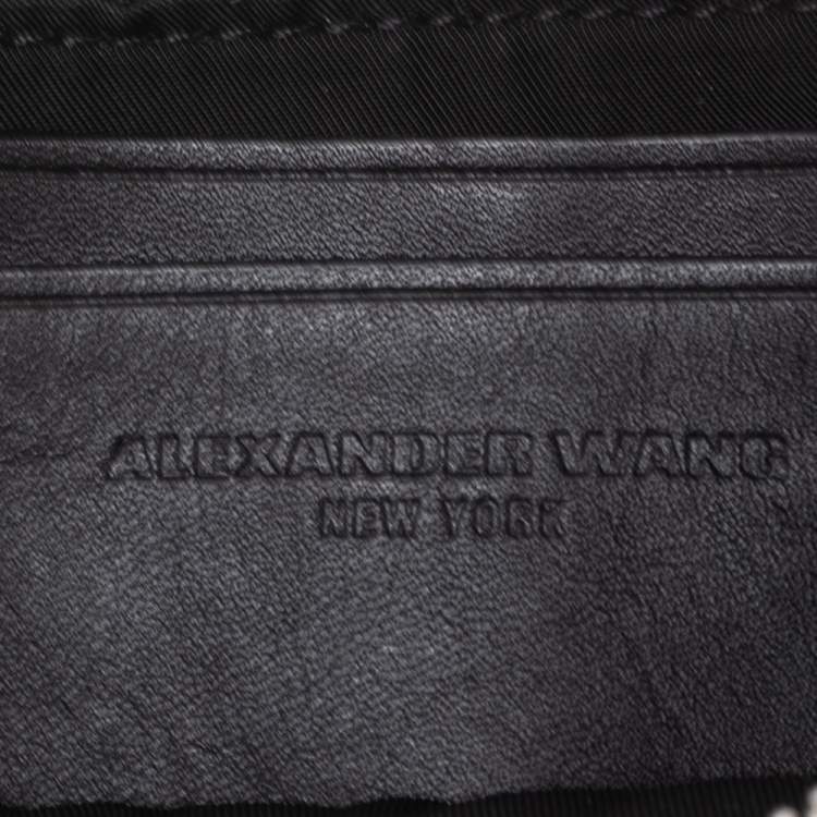 Pre Owned Alexander Wang Black Leather Mini Attica Belt Bag