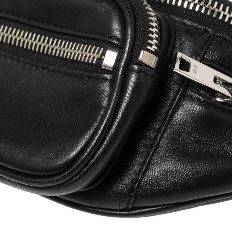 Pre Owned Alexander Wang Black Leather Mini Attica Belt Bag