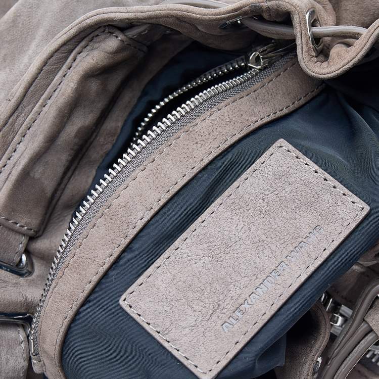 Pre Owned Alexander Wang Brown Suede Mini Marti Backpack