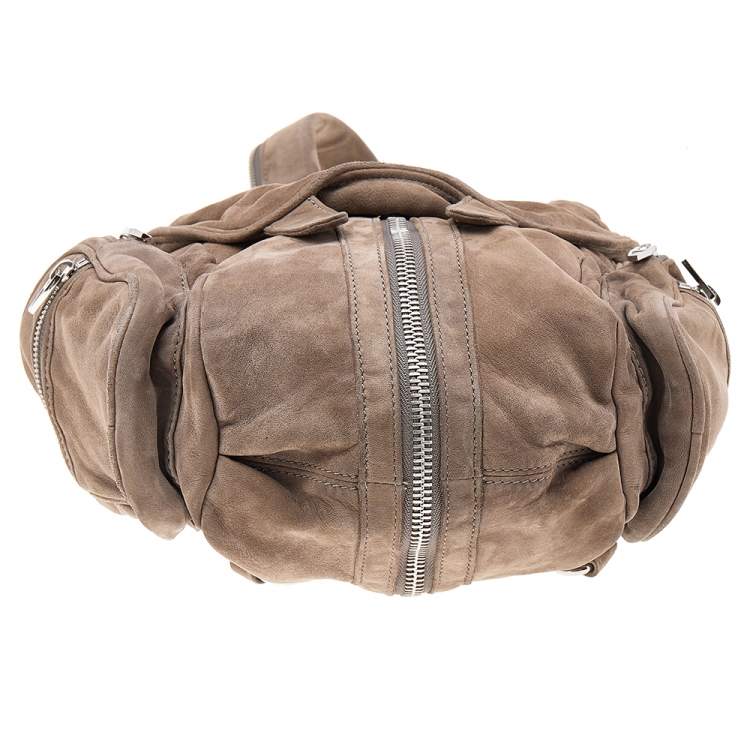 Pre Owned Alexander Wang Brown Suede Mini Marti Backpack