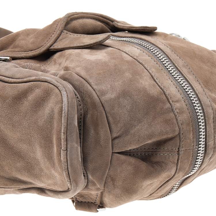 Pre Owned Alexander Wang Brown Suede Mini Marti Backpack