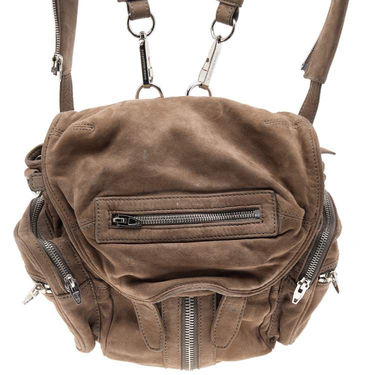 Pre Owned Alexander Wang Brown Suede Mini Marti Backpack