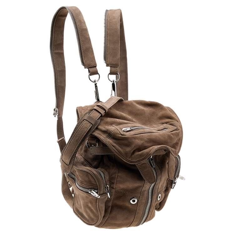 Pre Owned Alexander Wang Brown Suede Mini Marti Backpack