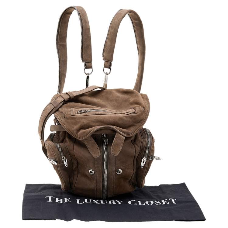 Pre Owned Alexander Wang Brown Suede Mini Marti Backpack