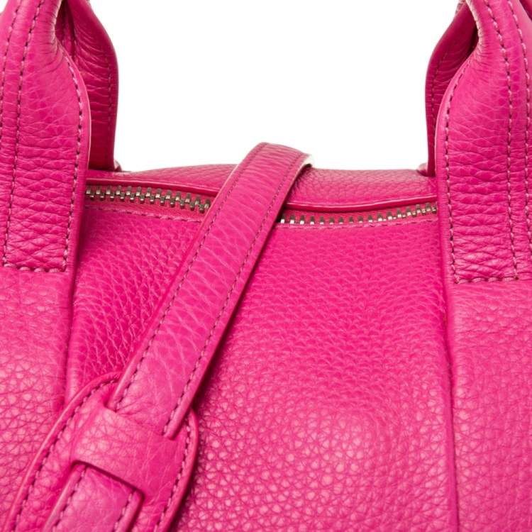 Pre Owned Alexander Wang Pink Leather Rockie Boston Bag