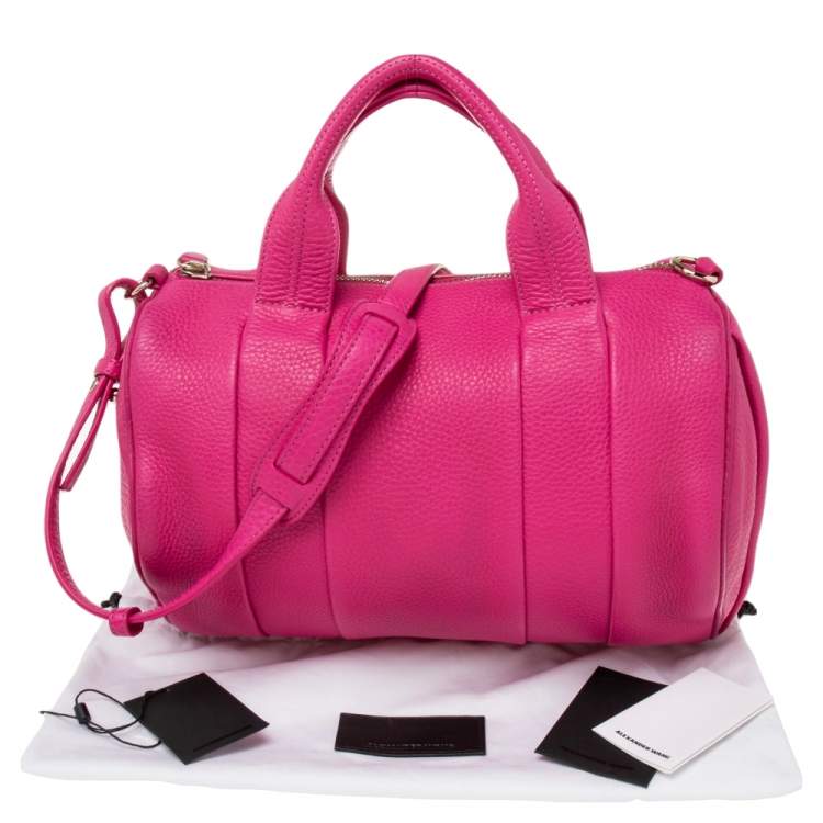 Pre Owned Alexander Wang Pink Leather Rocco Satchel