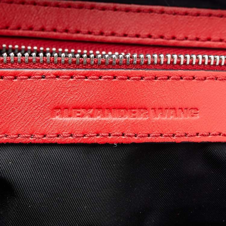 Pre Owned Alexander Wang Red Leather Satchel