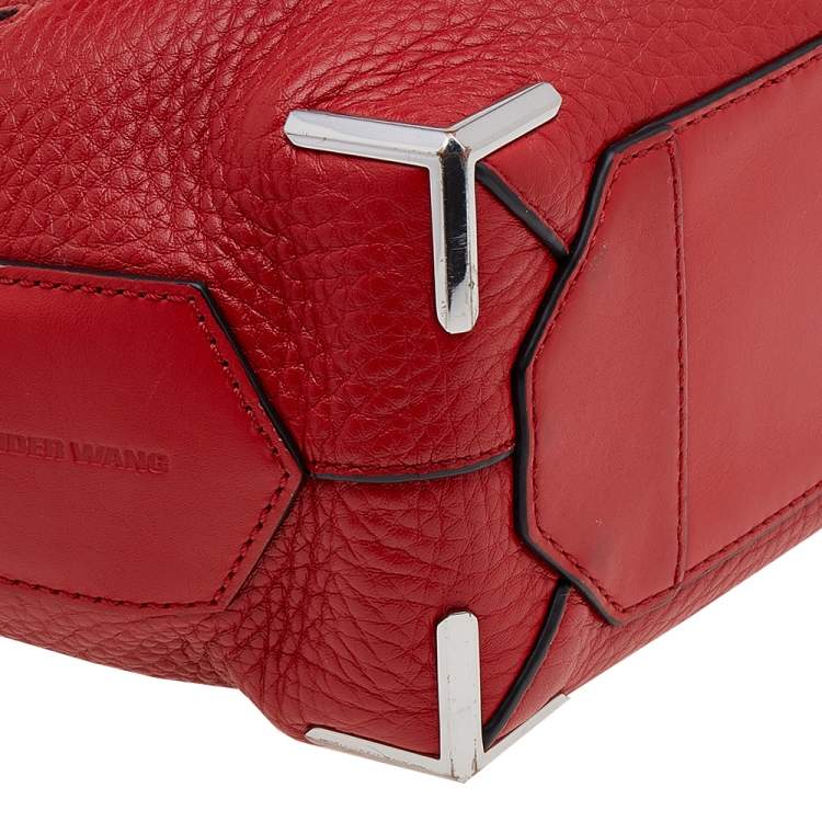 Pre Owned Alexander Wang Red Leather Satchel