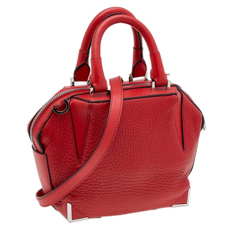 Pre Owned Alexander Wang Red Leather Satchel