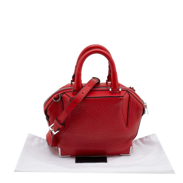 Pre Owned Alexander Wang Red Leather Satchel
