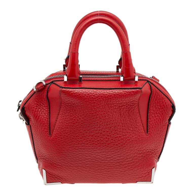 Pre Owned Alexander Wang Red Leather Satchel