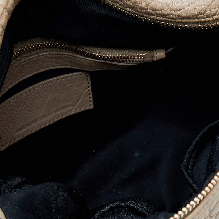 Pre Owned Alexander Wang Dark Beige Leather Rocco Satchel