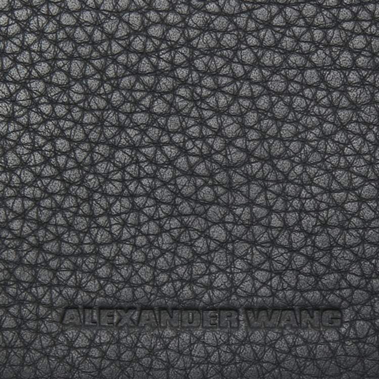Pre Owned Alexander Wang Black Leather and Suede Studded Cage Crossbody Bag