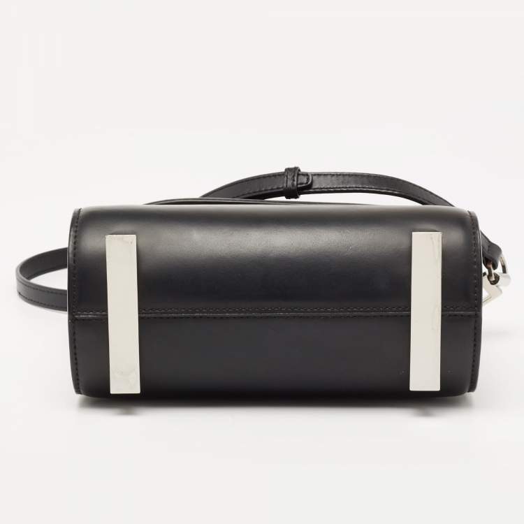 Pre Owned Alexander Wang Black/Peach Leather and Suede Chastity Crossbody Bag