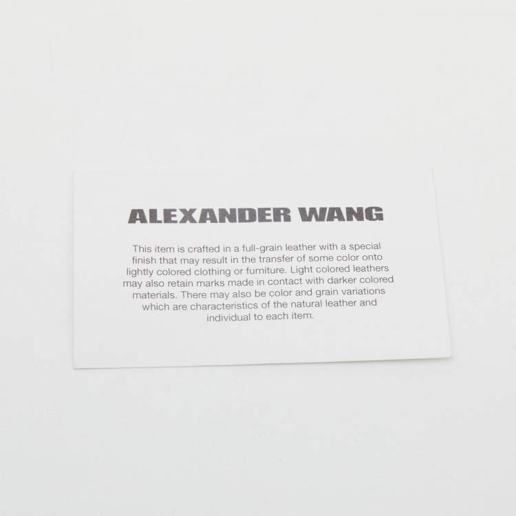 Pre Owned Alexander Wang Black Suede And Leather Chain Shoulder Bag