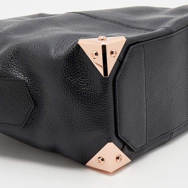 Pre Owned Alexander Wang Black Leather Emile Satchel