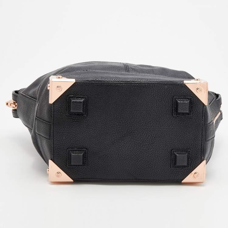 Pre Owned Alexander Wang Black Leather Emile Satchel