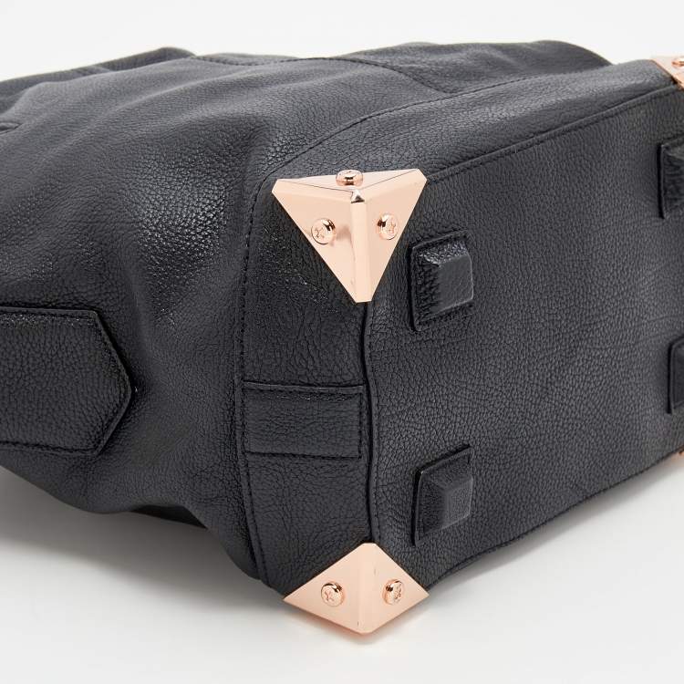 Pre Owned Alexander Wang Black Leather Emile Satchel