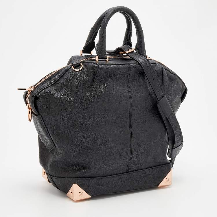 Pre Owned Alexander Wang Black Leather Emile Satchel