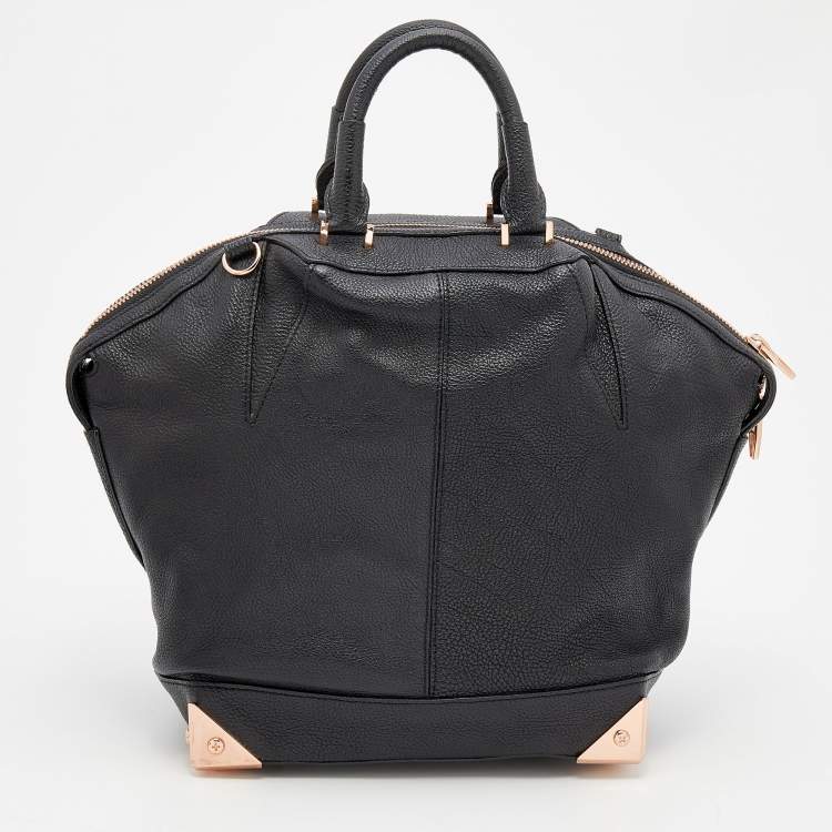 Pre Owned Alexander Wang Black Leather Emile Satchel