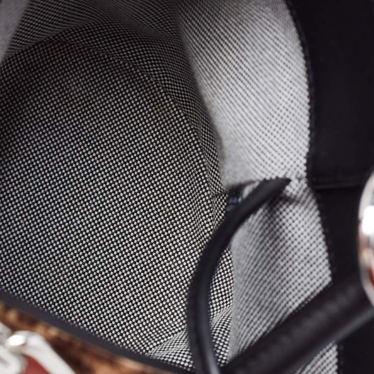 Pre Owned Alexander Wang Tri Color Calfhair and Leather Mini Runway Roxy Bucket Bag