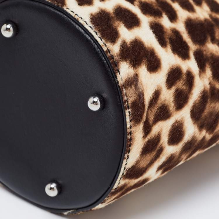 Pre Owned Alexander Wang Tri Color Calfhair and Leather Mini Runway Roxy Bucket Bag
